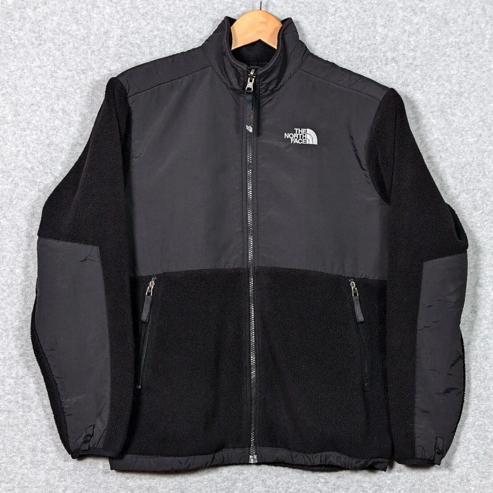 The North Face Fleece Jacket Boys XL Full Zip Black Polartec